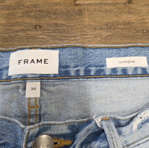 Frame Denim Le Original Distressd Light Blue Jeans - Picture 7 of 9